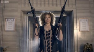 River Song with two guns