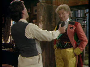 Colin Baker's Doctor meets someone claiming to be H.G. Wells