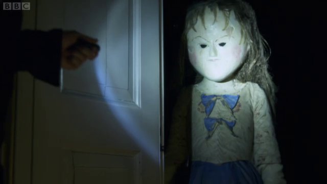 The evil blank-faced doll thing is coming to get you!